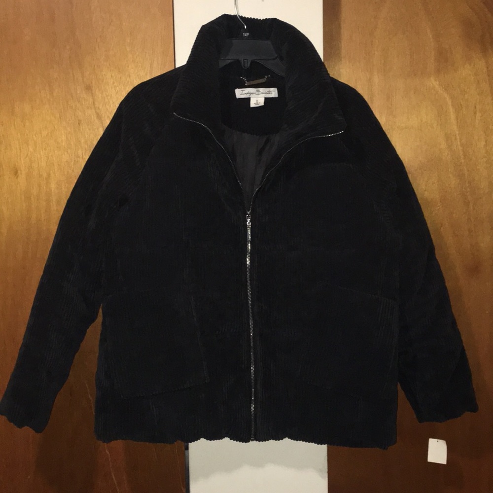 ♠️ NWT Indigo Saints Corduroy Warm Puffer Coat